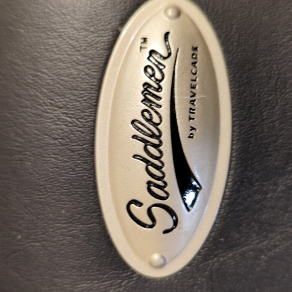 Leather roll bag for handle or sissy bar - Picture 4 of 8